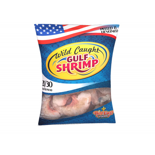 Big Easy Foods Gulf Shrimp 21-30ct P&D 12oz